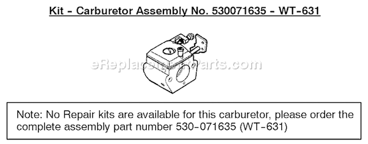Page B Diagram and Parts List for PL500 Type 1 Weed Eater Trimmer